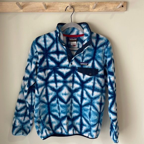 Patagonia Sweaters - Patagonia | Synchilla Snap-T Fleece Pullover - Blue Tie Dye | Sz S